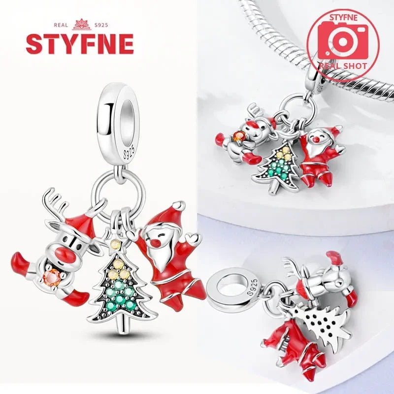 Mali Charms: Christmas Set - Santa Hot Air Balloon