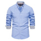 AIOPESON New Spring Cotton Blend Men's Oxford Shirt Long Sleeve Button Down Social Buinesss Casual Shirts for Men