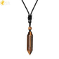 Men's Mali Necklace - Polished Stone Wolf-Shark Tooth