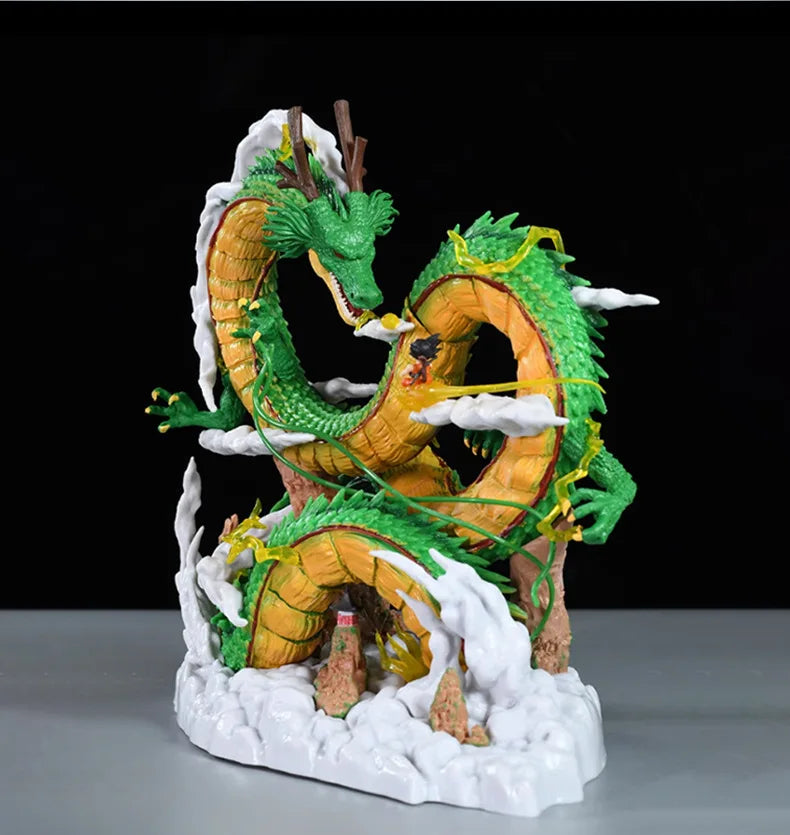 24cm Dragon Ball Anime Figure Shenron Figure Goku And Shenron Figurine Model Pvc Statue Doll Collection Room Toy Gifts