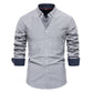 AIOPESON New Spring Cotton Blend Men's Oxford Shirt Long Sleeve Button Down Social Buinesss Casual Shirts for Men