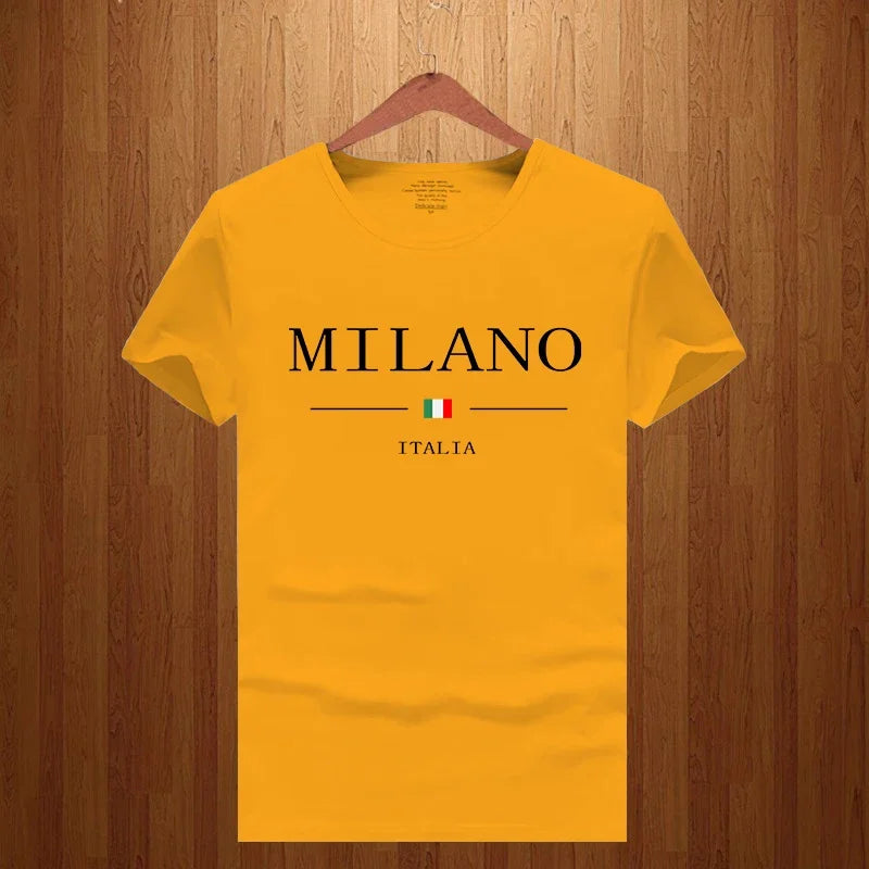 MILANO - Letter-Print T-Shirts - Men's