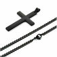 Men's Mali Necklace - Titanium Cross