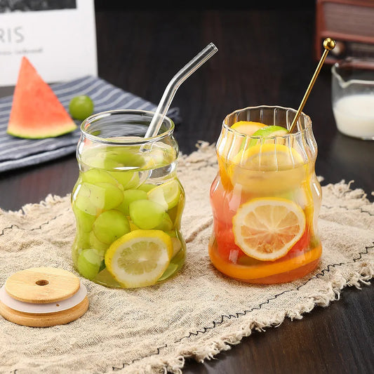 Mali Cups - Exotic Mason Jar Cup w/ Lid & Straw 2pc