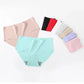 9 PCs/Lot Seamless Ice Silk Underwear for Women Monochrome Underwears Middle Waist Sexy Girl Student Briefs Comfortable