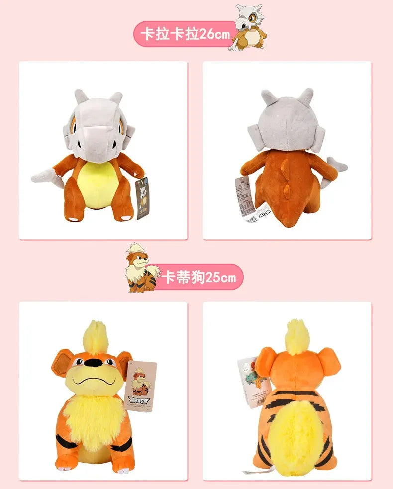 Original Pokemon Pikachu Plush Stuffed Animal Toy Eevee Mew Cubone Psydusk Lapras Gengar Charizard Peluche  Doll Gift For Kids