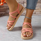 Women's fashion trend anti-slip wear strap flat sandals