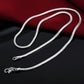 40-75cm 925 Sterling Silver Snake Chain