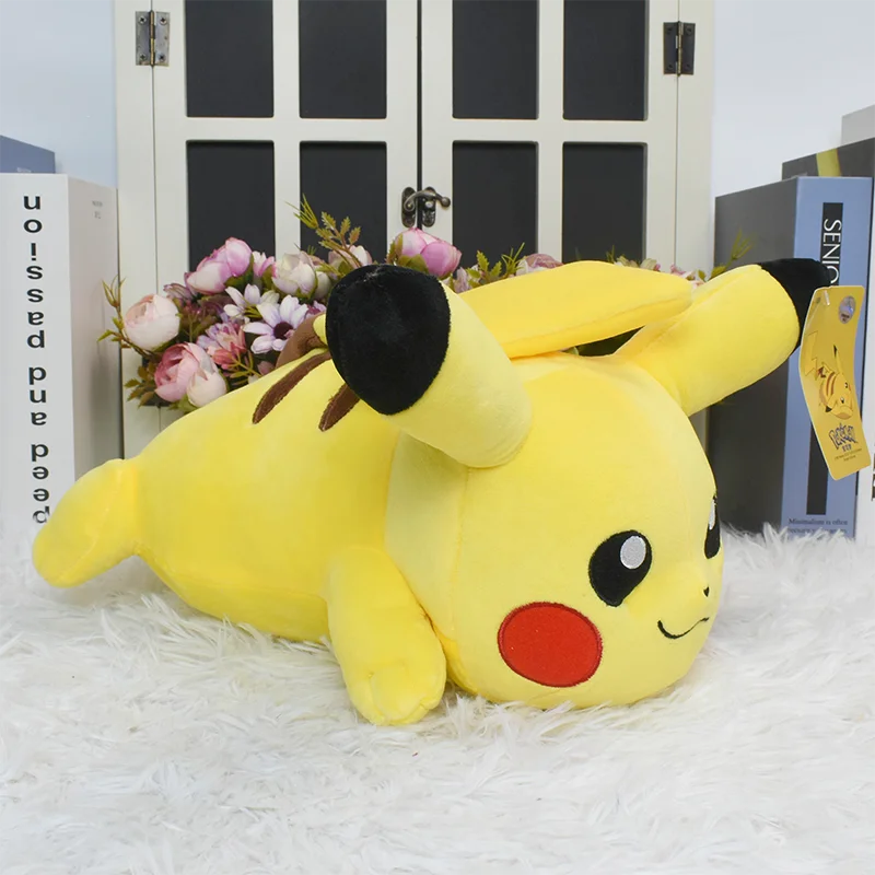 Pikachu Stuffed Toys Anime Cartoon & Cute Plush Dolls Pokemon Throw Pillow Birthday Gift For Kids Friends Boys Home Decoration