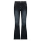 New Flare Jeans Women's Low Waist Trousers Vintage Aesthetic Denim Pants Streetwear Mom Casual Korean Fashion Y2k  Jeans