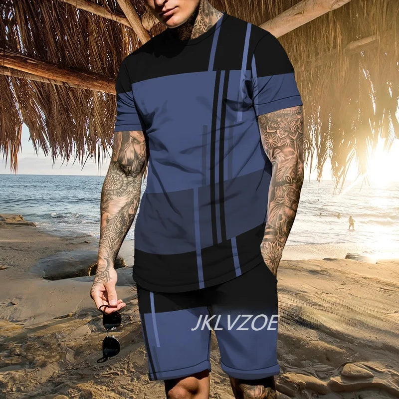 Fast Fashion - 2pc Shirt & Shorts Set - Men's