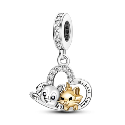 Mali Charms: Vibrant Life Set - Puppy & Kitten Best Friends Dangle Charm