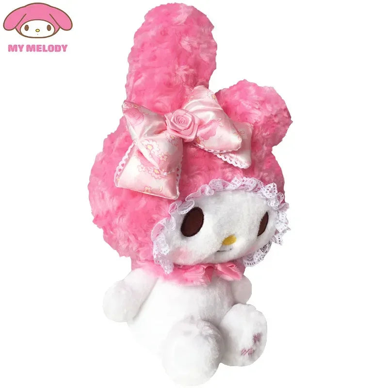 30cm Sanrio Hello Kitty Kawaii Rose My Melody Cartoon Anime Stuffed Animals Soft Plush Doll Companion Toy Children Birthday Gift