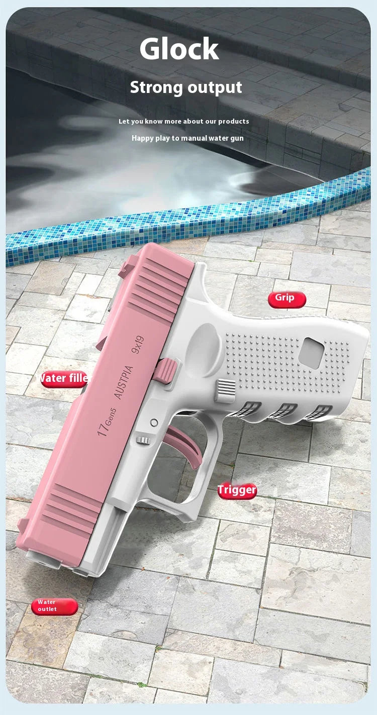 Summer Water Gun non Electric Pistol High-pressure Full Automatic Shooting Kid Children Boys Girls Adult Water Beach Toys Gun