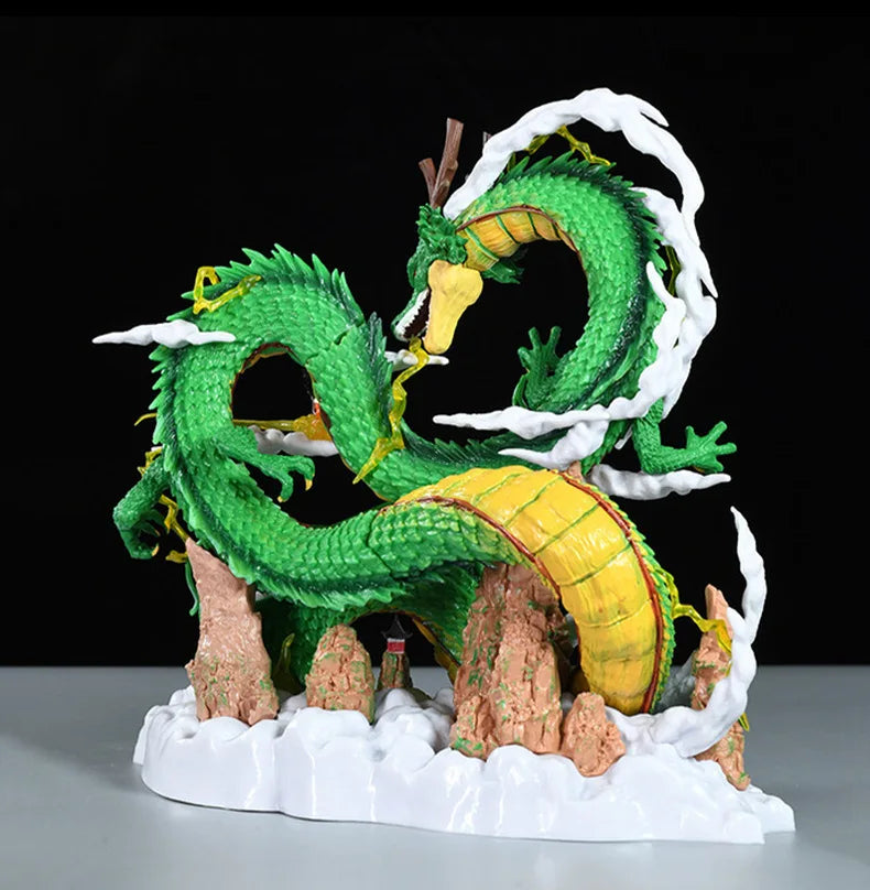 24cm Dragon Ball Anime Figure Shenron Figure Goku And Shenron Figurine Model Pvc Statue Doll Collection Room Toy Gifts