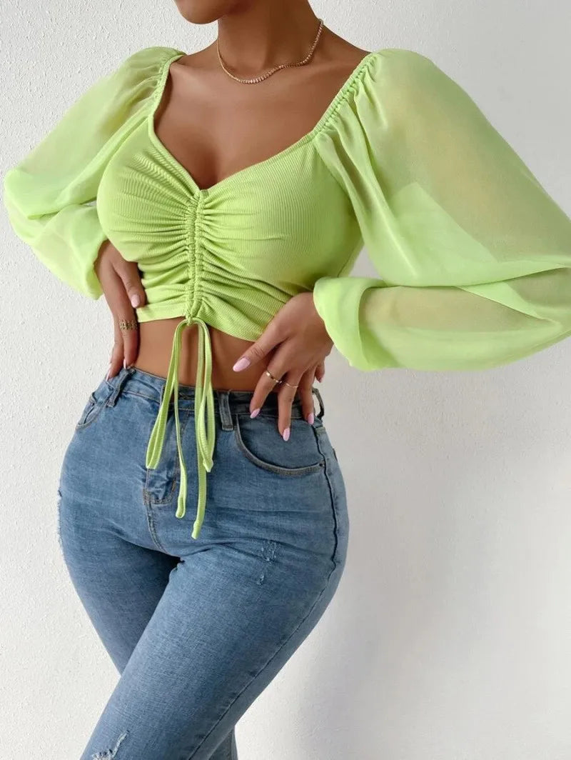 Everyday Loose-Fit Cropped Blouse