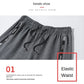 Ice Silk Men's Pants 2023 Summer New Black Gray Thin Business Casual Pants Outdoor Elastic Breathable Straight Leg Sweatpants