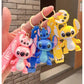 Wholesale Anime Disney Keychain Mickey Mouse Minnie Lilo & Stitch Cartoon Keyring Key Chain Car Pendant Kids Toys Gift