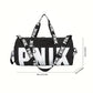 PINK Letter-Print Gym Bag