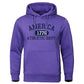 America 1776 Athletic Dept Letter Print Mans Hoodie