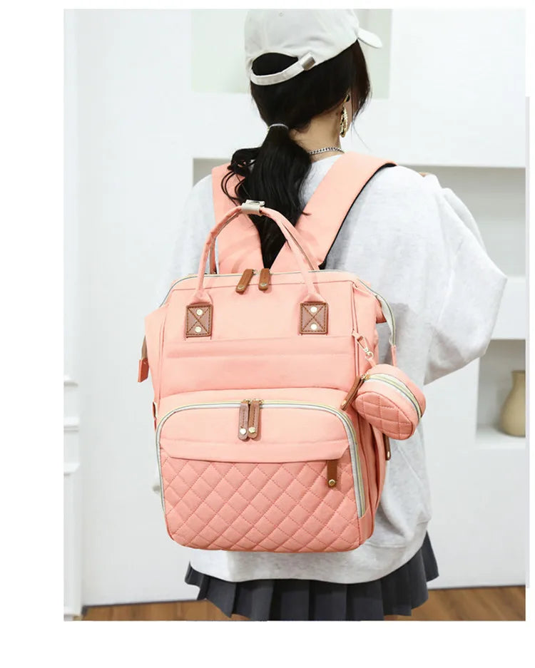 Fashion Mummy Baby Diaper Bag Backpack with USB New for Travel Baby Care Custom Baby Bag for Mom Travel Backpack Bag