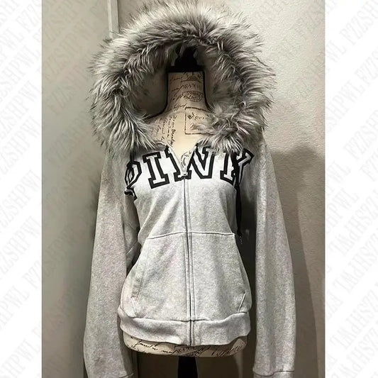 Mali Autumn - PINK Fur Fall Jacket