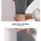 Women Elastic Yoga Shorts High Waist Tummy Control Ruched Booty Pants Seamless Butt Lifting Gym Workout Compression Tights