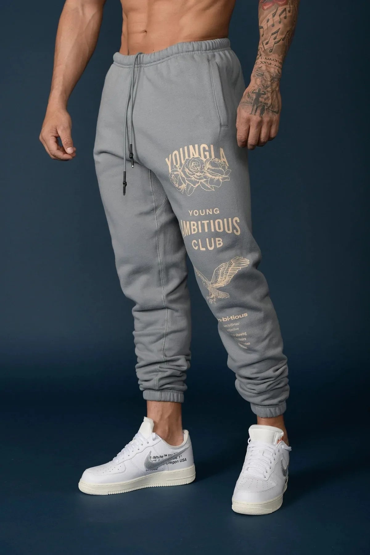 2023 New Autumn Men's Sweatpants Europe and The United States Long Sports Leisure Fitness Training Pants