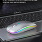 Rechargeable Bluetooth Wireless Mouse with 2.4GHz USB RGB 1600DPI Mouse for Computer Laptop Tablet PC Macbook Gaming Mouse Gamer