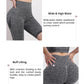 Women Elastic Yoga Shorts High Waist Tummy Control Ruched Booty Pants Seamless Butt Lifting Gym Workout Compression Tights