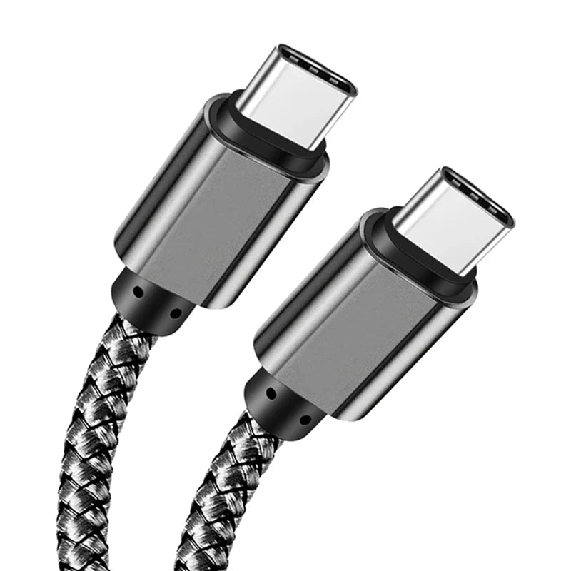 60W Fast Charger USB-C to USB-C - Apple/Android Compatible