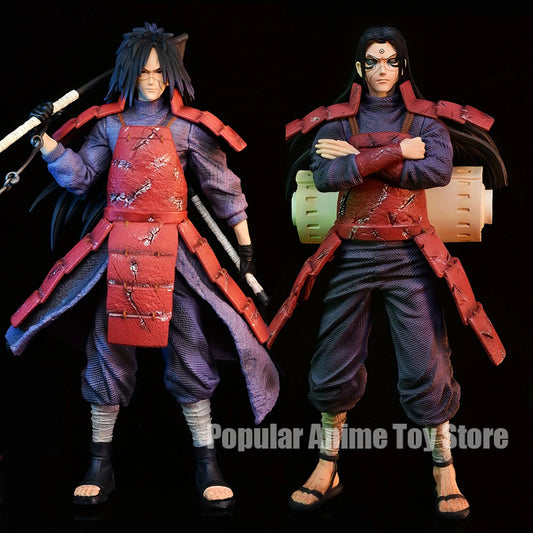 10.62in/27cm Anime Naruto Figure Uchiha Madara Fgiure Senju Hashirama Figure PVC Action Figures Collection Model Toys Gifts