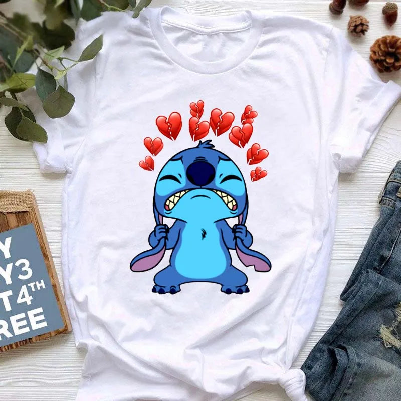 Stitch Graphic T-Shirts - Women's