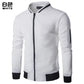 2024 New Men's Fashion Casual Baseball Coat Windproof Cycling Sports Jogging Solid Color Zipper Long Sleeve Thin Jacket