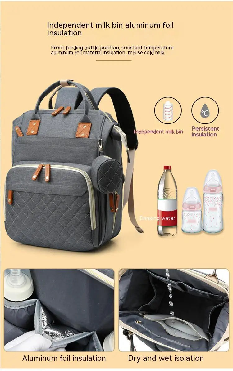 Fashion Mummy Baby Diaper Bag Backpack with USB New for Travel Baby Care Custom Baby Bag for Mom Travel Backpack Bag