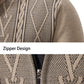 2023 autumn and winter new cashmere padded warm casual men's knitted sweater coat