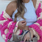 Mali Autumn - Patchwork Knitted Cardigan