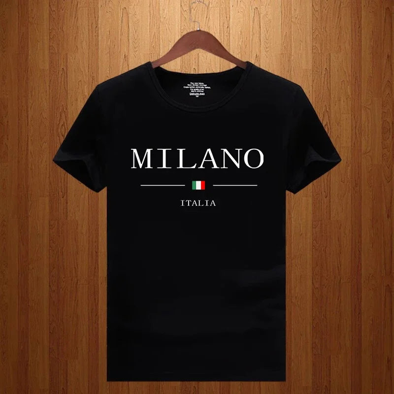 MILANO - Letter-Print T-Shirts - Men's