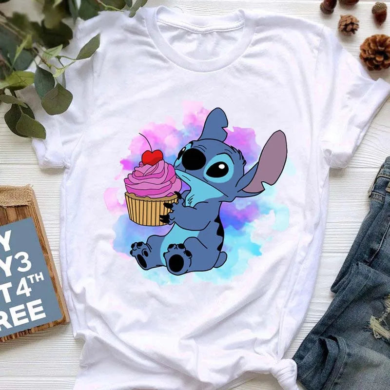 Stitch Graphic T-Shirts - Women's