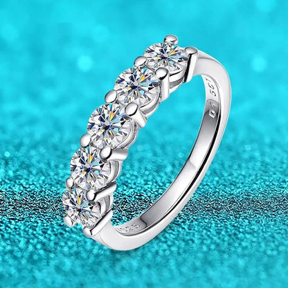 Mali Rings - 1.5ct Moissanite Spring Band - Women