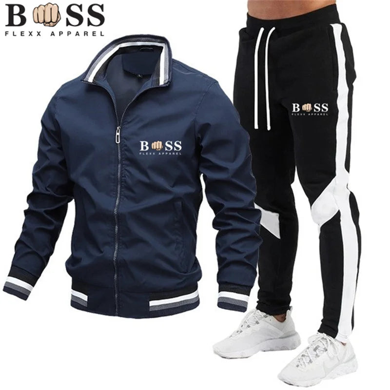 BOSS - All Black Flex Athletic Set Men's