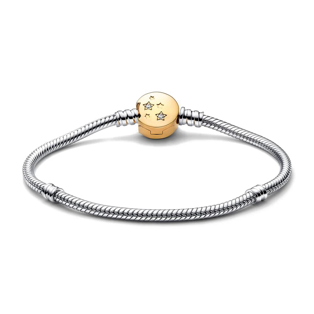 Mali Bracelet - Rose Gold Ball Clasp Charm Bracelet