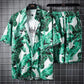 Y2K 2pc Hawaiian Beach Set - Men's