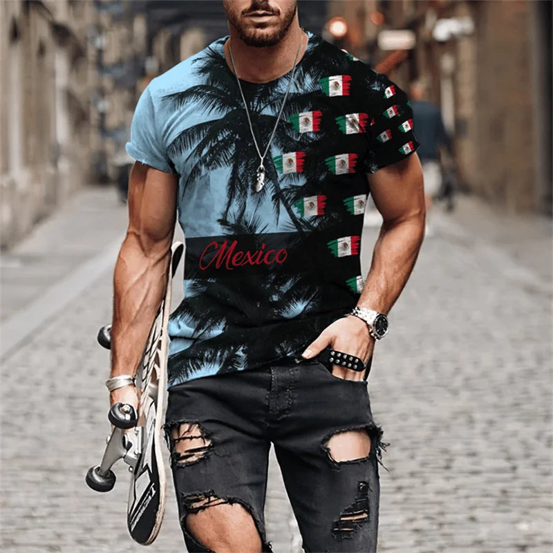 Fast Fashion Mexican Style Graphic T-Shirts - Men's