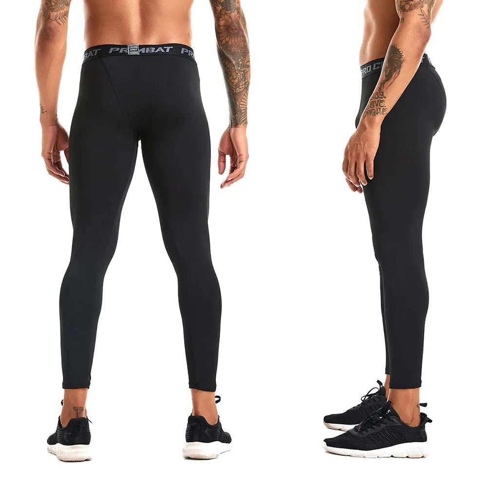 Men's Running Leggings Sportswear Quick Dry Gym Fitness Tights Workout Training Jogging Sports Trousers Compression Sport Pants