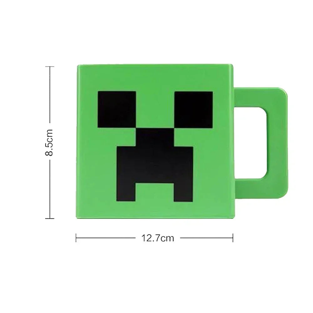 Hot Minecraft 3D Cup 230ml Capacity TNT Cookie Wear Block Grass Pink Pig and Horse  Alex Novelty