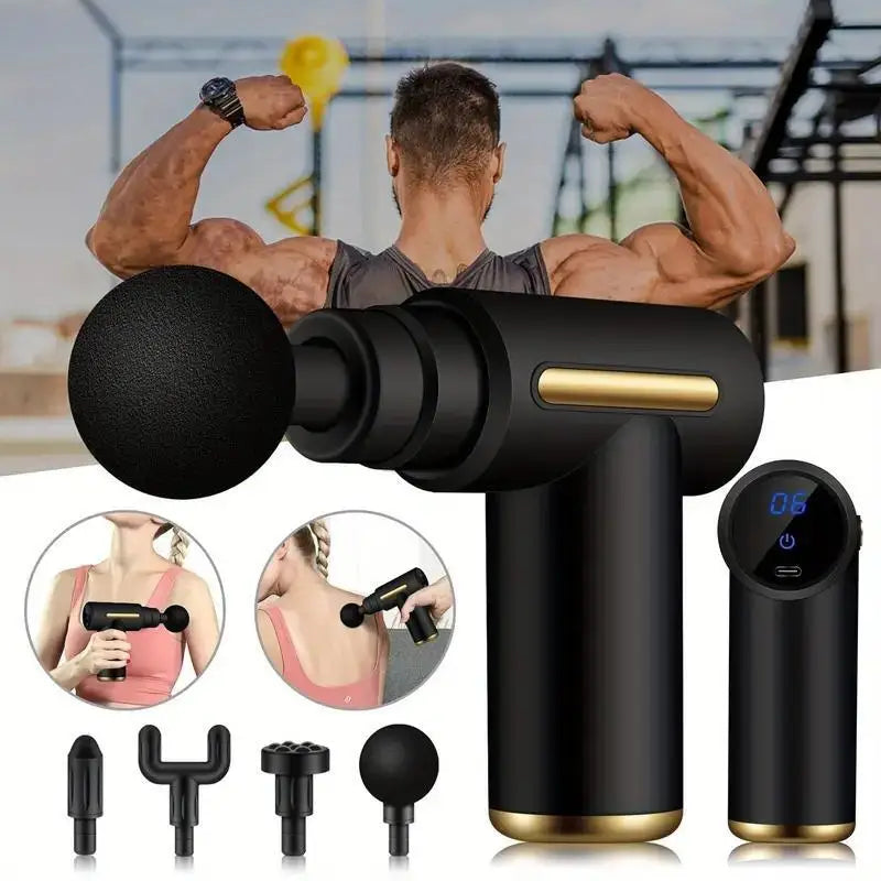 Fascia Gun Muscle Relaxation Massager Electric Vibration Massage Gun Professional Grade Neck Membrane Gun