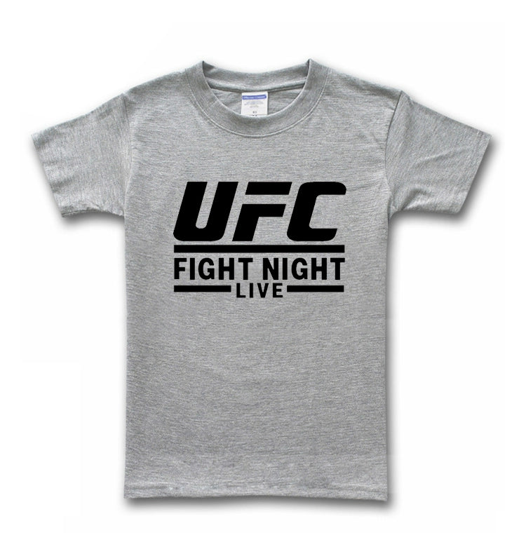 UFC Short Sleeve T-shirt Wulin Style Menswear Clothing Comprehensive Fighting MMA Half Sleeve Sanda Boxing Loose Clothes