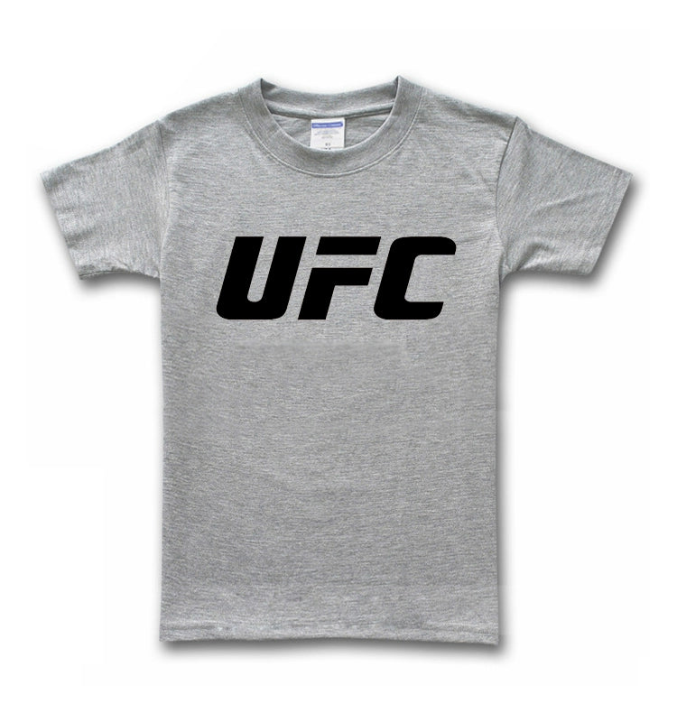 UFC Short Sleeve T-shirt Wulin Style Menswear Clothing Comprehensive Fighting MMA Half Sleeve Sanda Boxing Loose Clothes