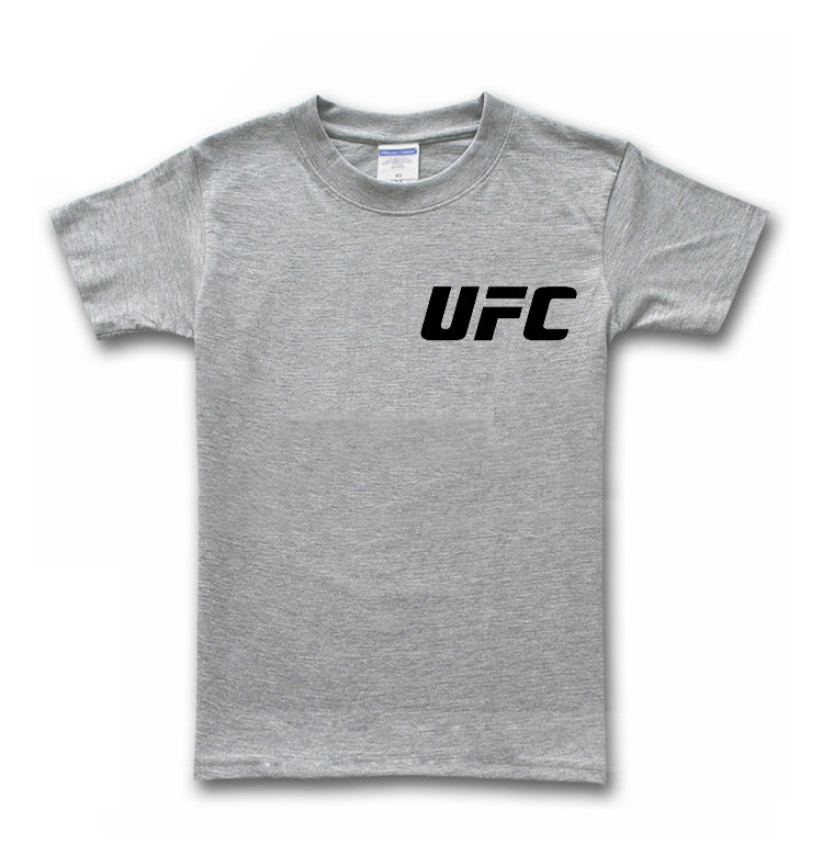 UFC Short Sleeve T-shirt Wulin Style Menswear Clothing Comprehensive Fighting MMA Half Sleeve Sanda Boxing Loose Clothes